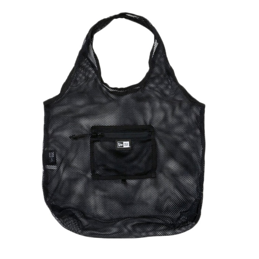 ニューエラ（NEW ERA）（メンズ、レディース）エコトートバッグ 黒 22L パッカブル ブラックメッシュ 14521337 肩掛け 手提げ エコバッグ ショッピングバッグ
