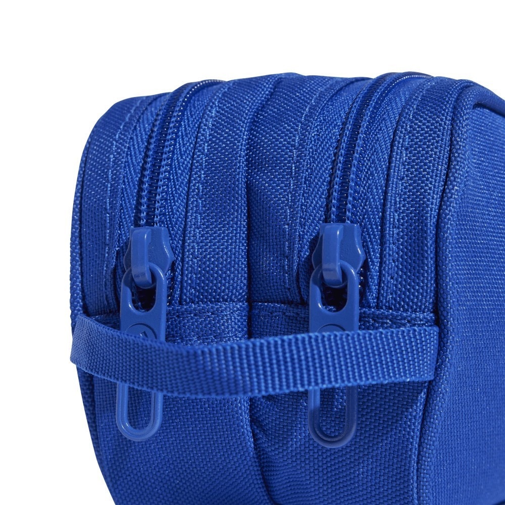 アディダス（adidas）（メンズ、レディース、キッズ）ペンシルケース 2ジッパー 青 KPU38-JD1305 筆箱 筆記用具入れ 学校 学生 新調 新学期 プレゼント ロゴ