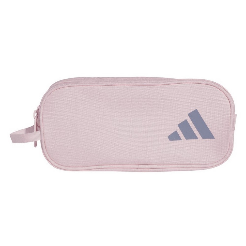 アディダス（adidas）（メンズ、レディース、キッズ）ペンシルケース 2ジッパー ピンク KPU38-JD1307 筆箱 筆記用具入れ 学校 学生 新調 新学期 プレゼント