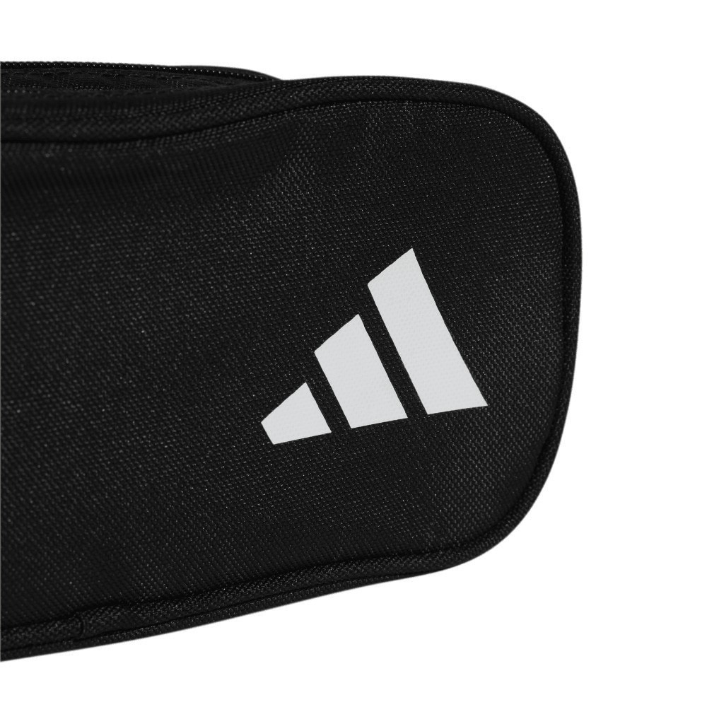 アディダス（adidas）（メンズ、レディース、キッズ）ペンシルケース 2ジッパー 黒 KPU38-JD1308 筆箱 筆記用具入れ 学校 学生 新調 新学期 プレゼント ロゴ
