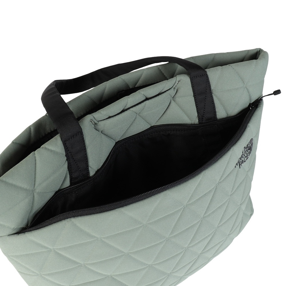 ザ・ノース・フェイス（THE NORTH FACE）（メンズ、レディース）トートバック ジオフェイストート NM32352 緑 15L BI トート お出かけ ノート型PC収納 シンプル