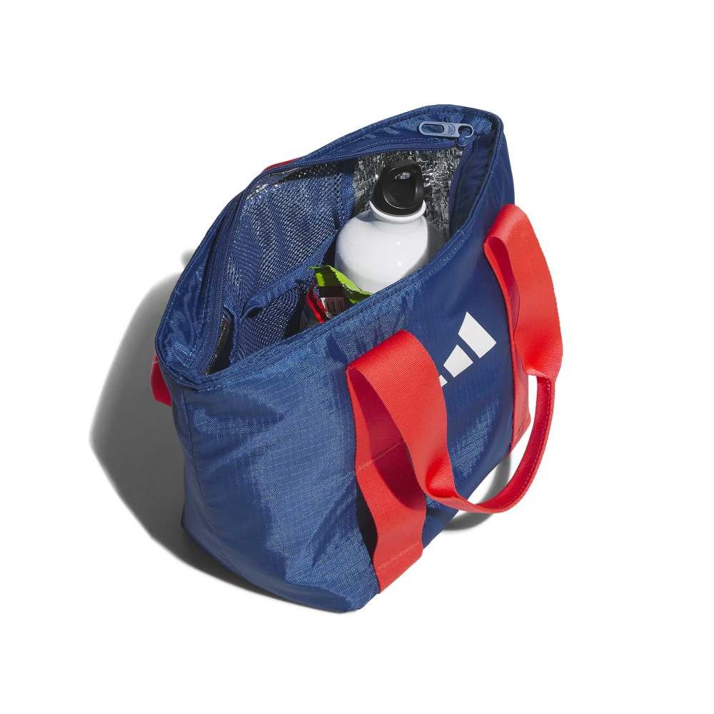 アディダス（adidas）（メンズ、レディース）クーラートートバッグ S 青×赤 6L UB973-KE7444 トートバッグ 保冷 保冷バッグ クーラーバッグ