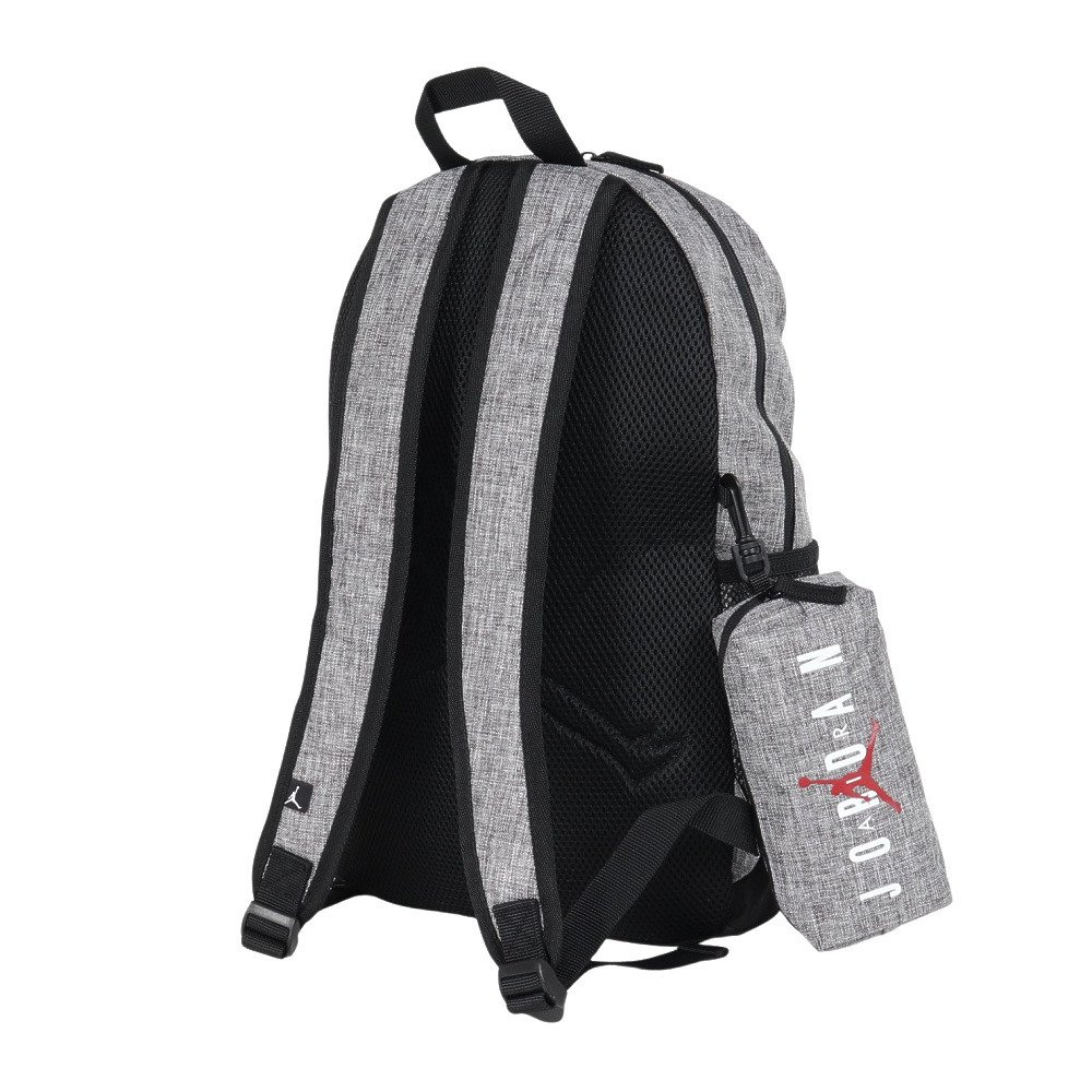 ジョーダン（JORDAN）（メンズ、レディース）リュック AIR SCHOOL バックパック グレー 17L 9B0503-GEH デイバッグ ポーチ付き