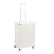 (メンズ、レディース)拡張ジッパーキャリーバッグ M 01470-WHT スーツケース