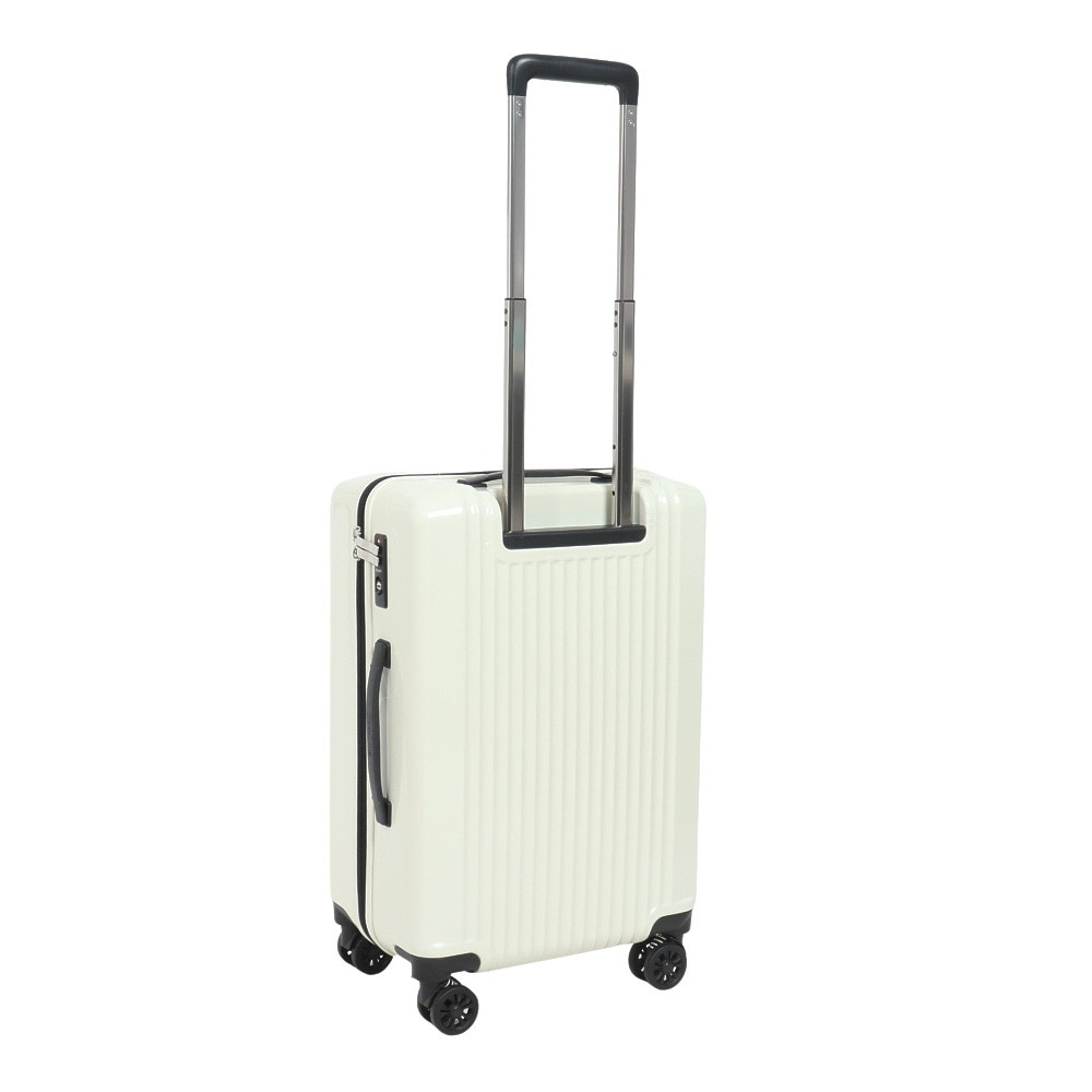 サクソライン（SaxoLine）（メンズ、レディース）ストッパー付き キャリーケース M 8454-09 50L 旅行 スーツケース 白