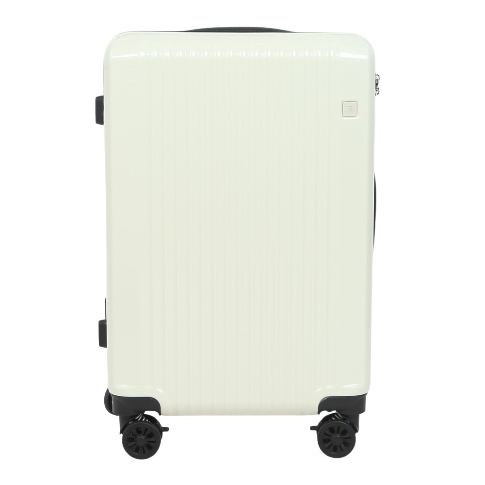サクソライン（SaxoLine）（メンズ、レディース）ストッパー付き キャリーケース M 8454-09 50L 旅行 スーツケース 白