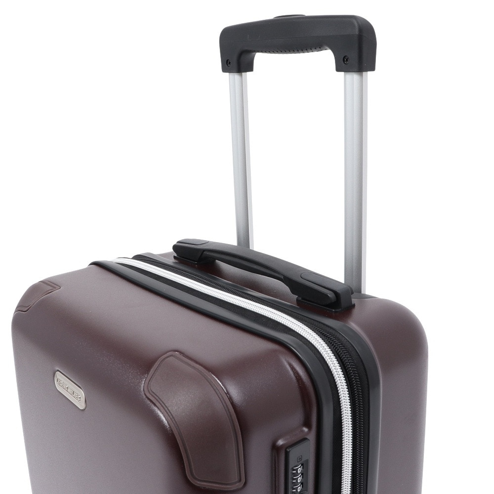 T&S（T&S）（メンズ、レディース）拡張ファスナータイプ スーツケース キャリーケース 35L ブラウン 5513-49 BRN