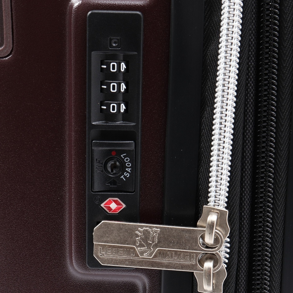 T&S（T&S）（メンズ、レディース）拡張ファスナータイプ スーツケース キャリーケース 35L ブラウン 5513-49 BRN