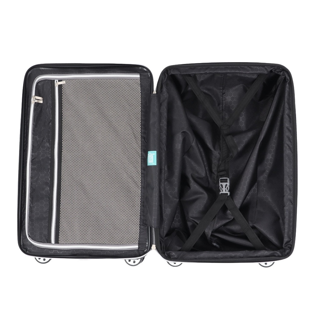 T&S（T&S）（メンズ、レディース）拡張ファスナータイプ スーツケース キャリーケース 51L ブラック 5513-57 BLK