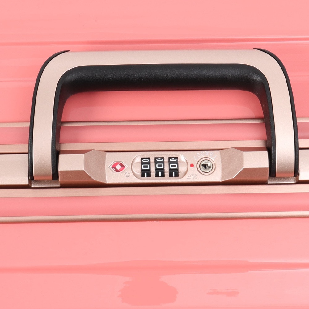 T&S（T&S）（メンズ、レディース）超軽量フレームキャリーケース スーツケース 53L ピンク W6702-58 PNK