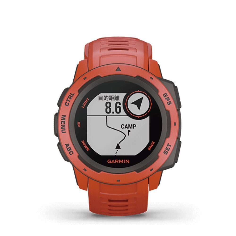 ガーミン（GARMIN）（メンズ、レディース）スマートウォッチ インスティンクト Instinct Flame Red 02064-32
