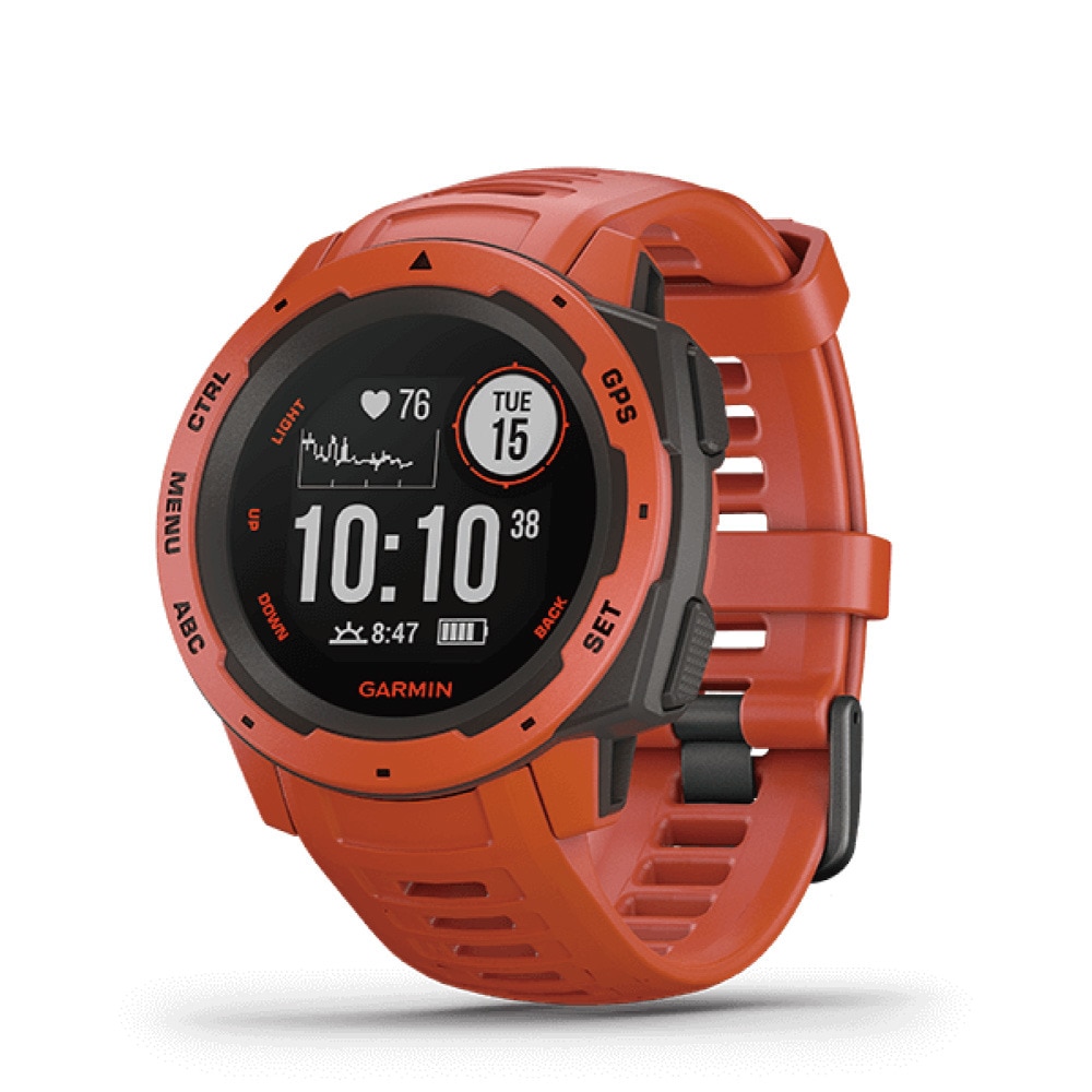ガーミン（GARMIN）（メンズ、レディース）スマートウォッチ インスティンクト Instinct Flame Red 02064-32
