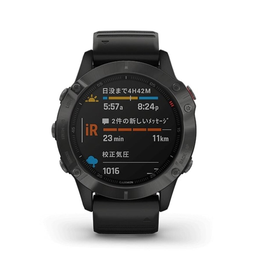 ガーミン（GARMIN）（メンズ、レディース）スマートウォッチ フェニックス6 サファイア FENIX 6 SAPPHIRE BLACK 010-02158-43 