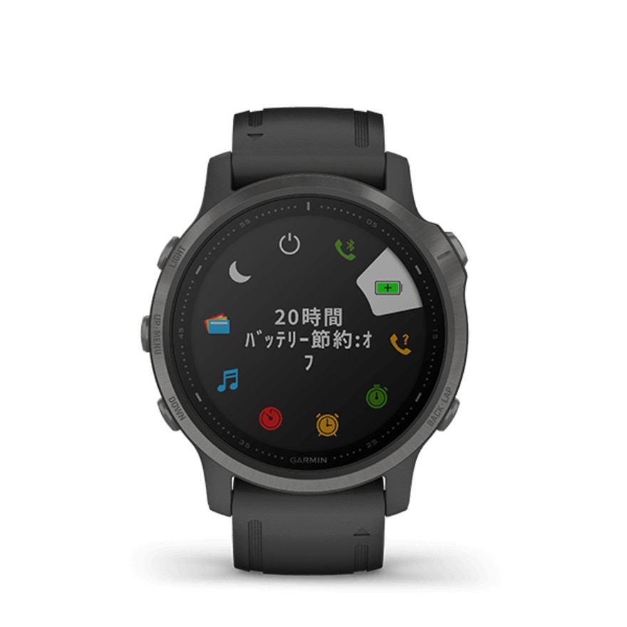 ガーミン（GARMIN）（メンズ、レディース）スマートウォッチ フェニックス6S サファイア FENIX 6 SAPPHIRE Black DLC 010-02159-7D