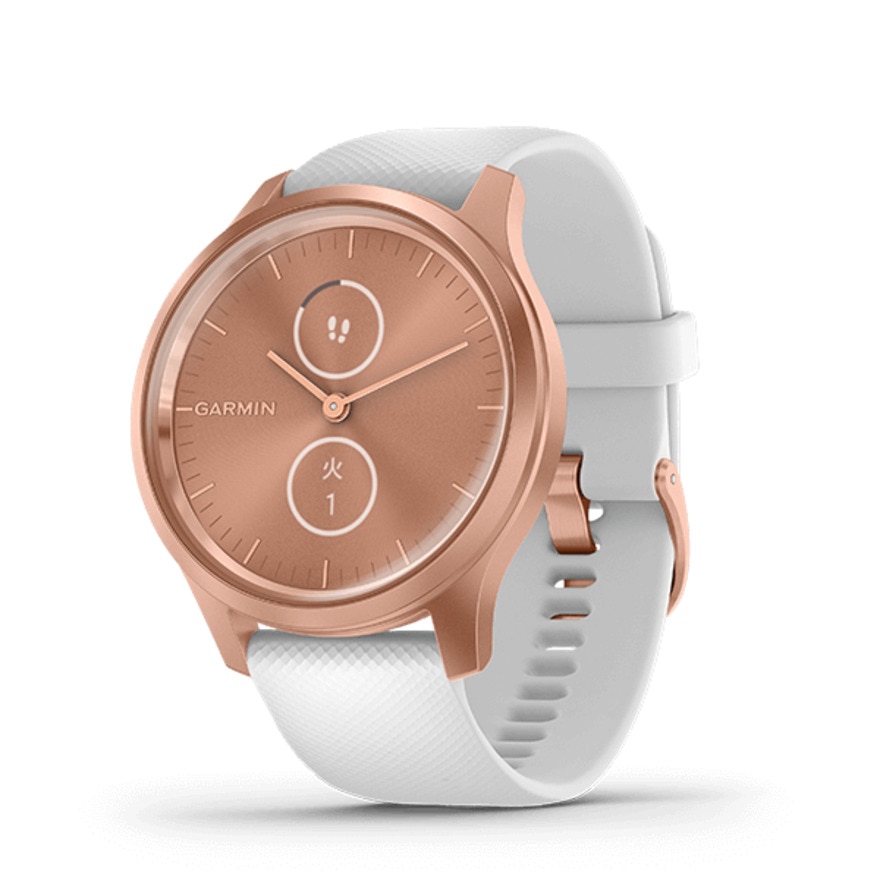 ガーミン（GARMIN）（メンズ、レディース）スマートウォッチ ヴィヴォムーブ Style White/Rose Gold 010-02240-70