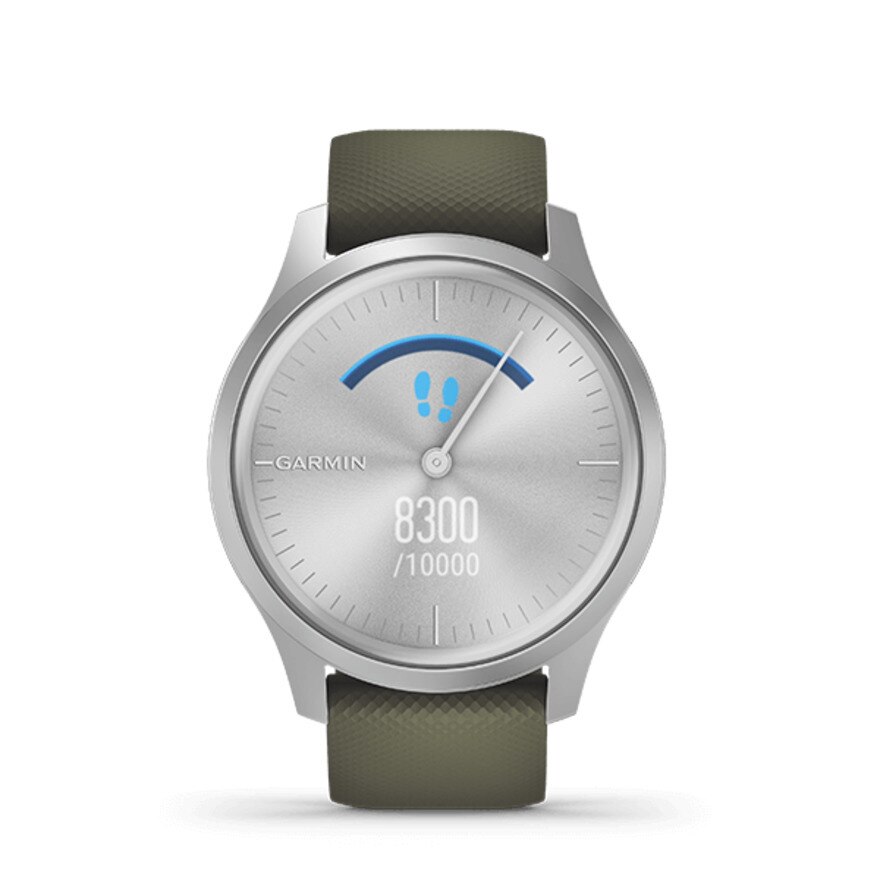 ガーミン（GARMIN）（メンズ、レディース）ヴィヴォムーブ Style Moss Green / Silver 010-02240-71