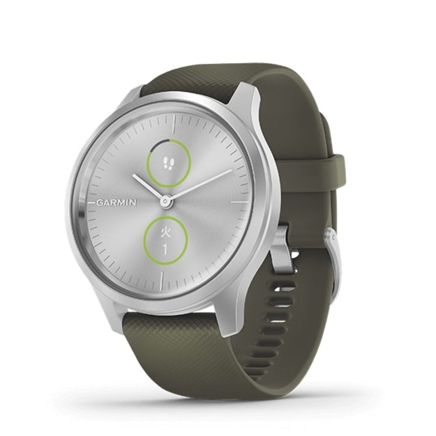 ガーミン（GARMIN）（メンズ、レディース）ヴィヴォムーブ Style Moss Green / Silver 010-02240-71