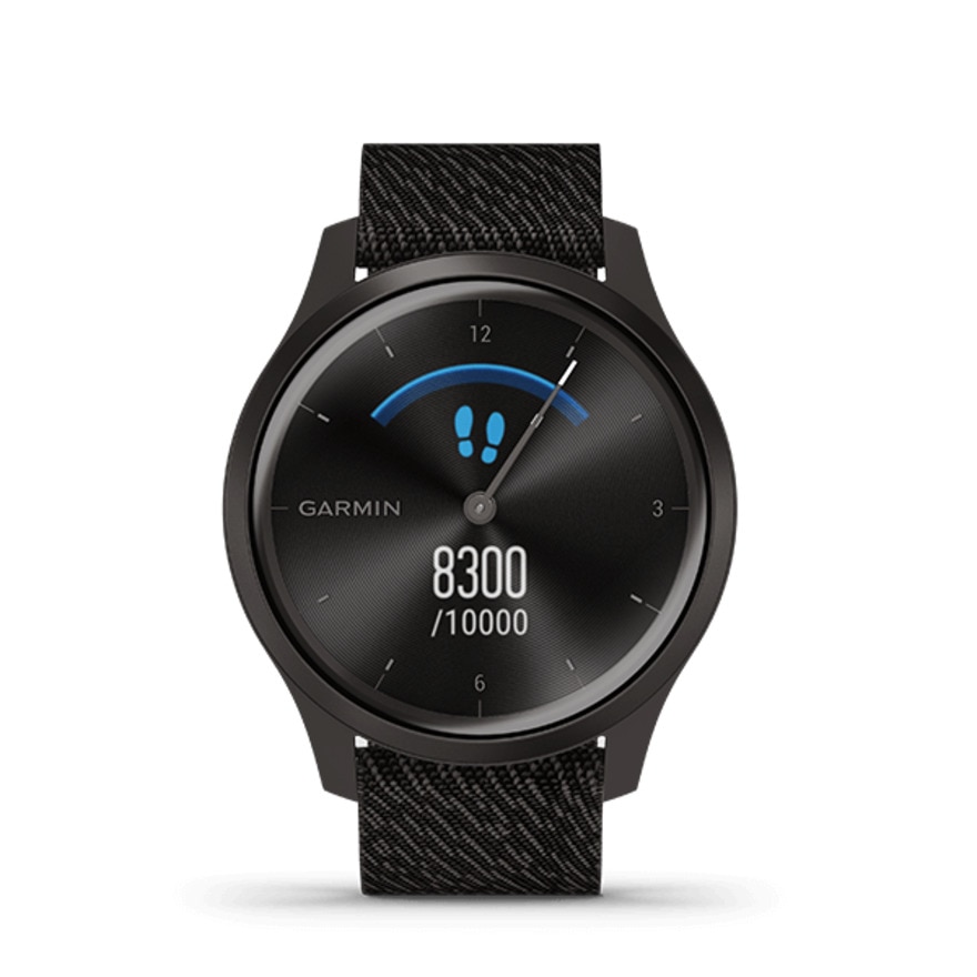 ガーミン（GARMIN）（メンズ、レディース）時計 スマートウォッチ ヴィヴォムーブ VIVOMOVE Style Black Pepper Nylon / Slate 010-02240-73