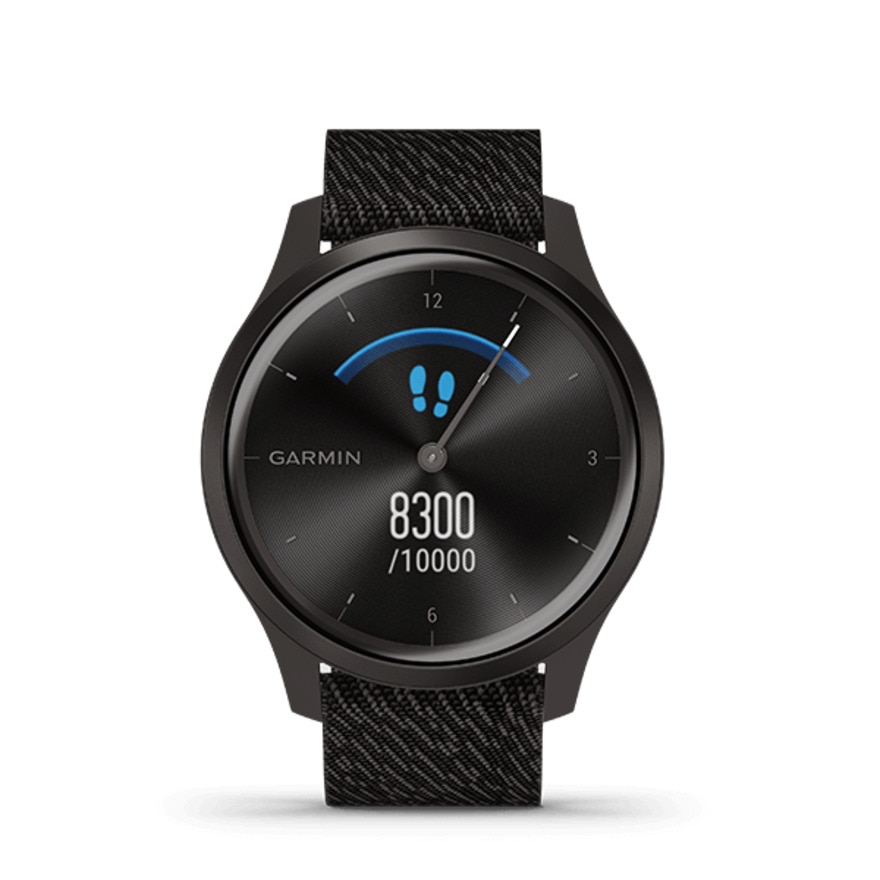 ガーミン（GARMIN）（メンズ、レディース）スマートウォッチ ヴィヴォムーブ Style Black Pepper Nylon / Slate 010-02240-73