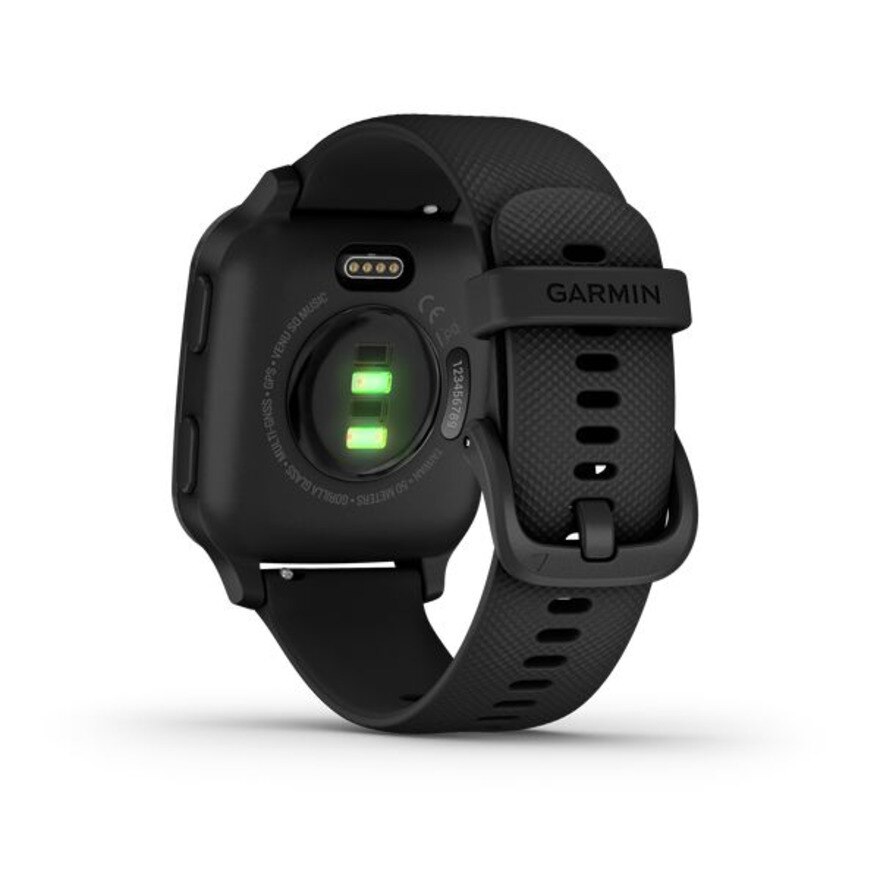 ガーミン（GARMIN）（メンズ、レディース）スマートウォッチ VenuSq Music Black/Sl 010-02426-70