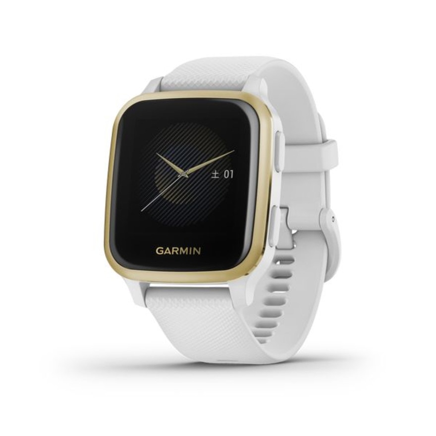 ガーミン（GARMIN）（メンズ、レディース）スマートウォッチ VenuSq White/Gd 010-02427-71