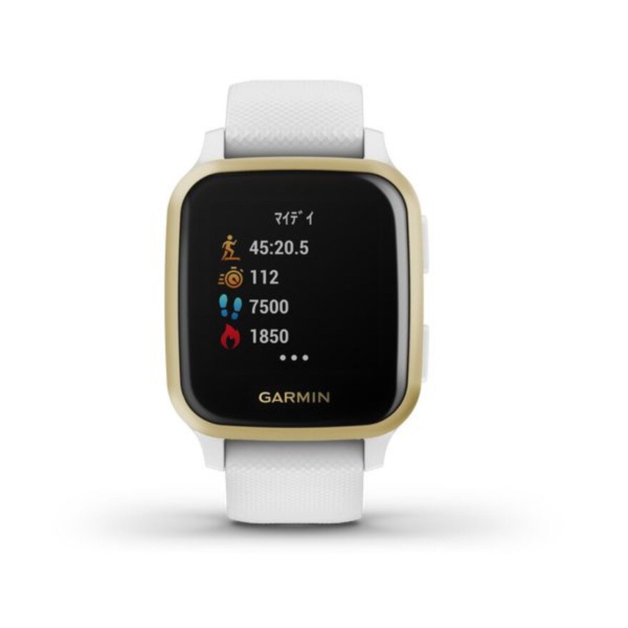 ガーミン（GARMIN）（メンズ、レディース）スマートウォッチ VenuSq White/Gd 010-02427-71