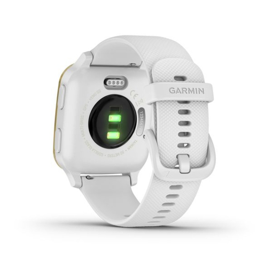 ガーミン（GARMIN）（メンズ、レディース）スマートウォッチ VenuSq White/Gd 010-02427-71