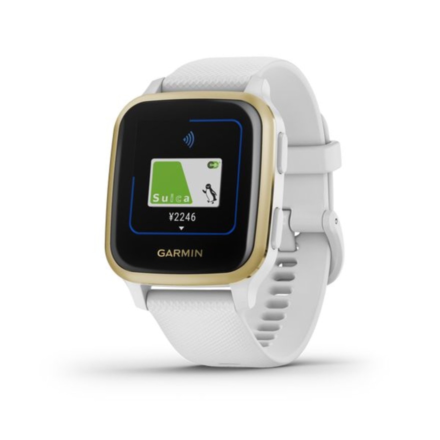 ガーミン（GARMIN）（メンズ、レディース）スマートウォッチ VenuSq White/Gd 010-02427-71