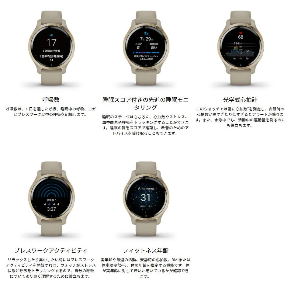 ガーミン（GARMIN）（メンズ、レディース）スマートウォッチ 時計 Venu2S ヴェニュー2S Graphite/Slate 010-02429-60