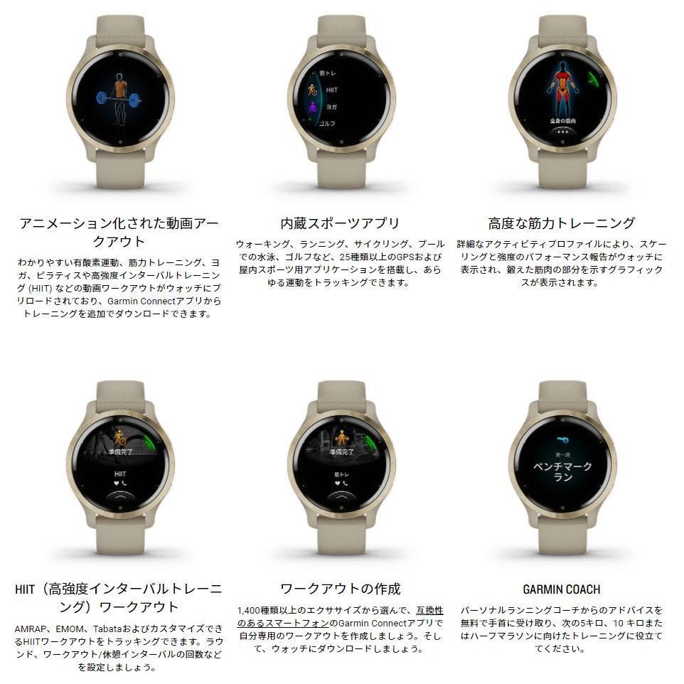 ガーミン（GARMIN）（メンズ、レディース）スマートウォッチ 時計 Venu2S ヴェニュー2S Graphite/Slate 010-02429-60