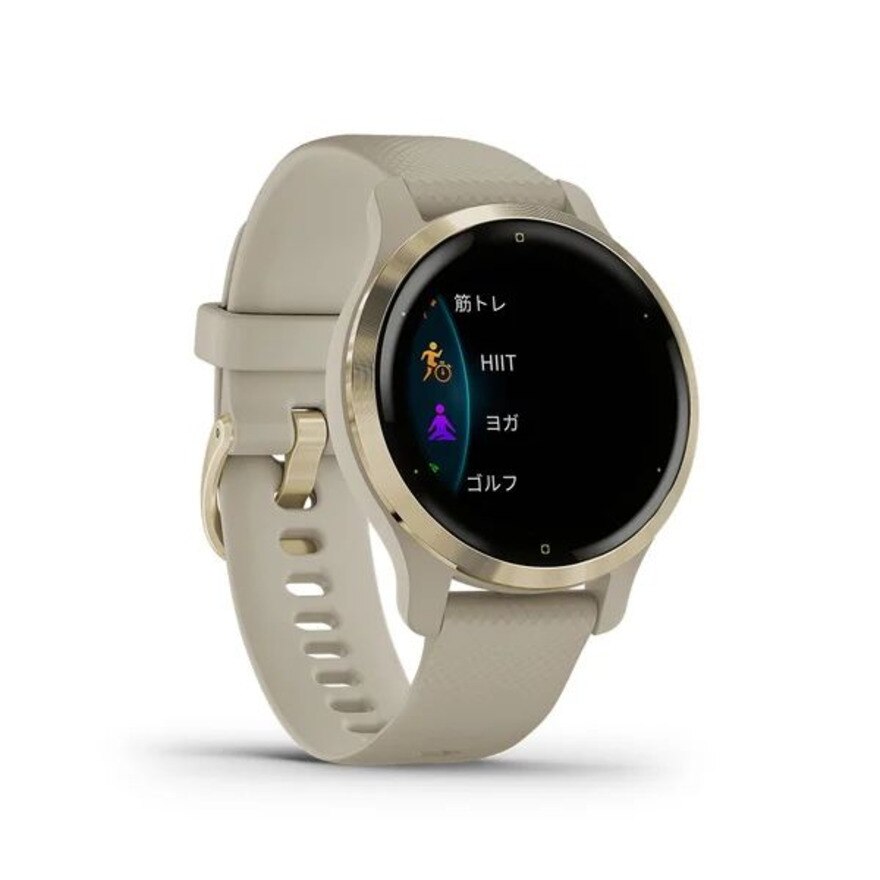 ガーミン（GARMIN）（メンズ、レディース）スマートウォッチ 時計 Venu2S ヴェニュー2S Light Sand/Light Gold  010-02429-61