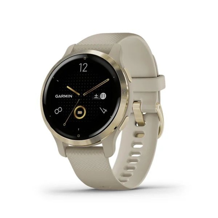 GARMIN スマートウォッチ 時計 Venu2S ヴェニュー2S Light Sand/Light Gold 010-02429-61 ＦＦ 18 時計・歩数計