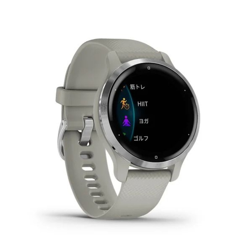 ガーミン（GARMIN）（メンズ、レディース）スマートウォッチ 時計 Venu2S ヴェニュー2S Mist Gray/Silver 010-02429-62