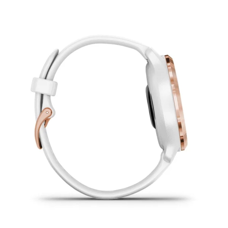 ガーミン（GARMIN）（メンズ、レディース）スマートウォッチ 時計 Venu2S ヴェニュー2S White/Rose Gold  010-02429-63