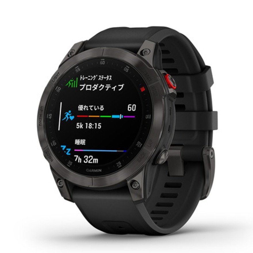 ガーミン（GARMIN）（メンズ、レディース）スマートウォッチ 時計 epix Sapphire BK 010-02582-15