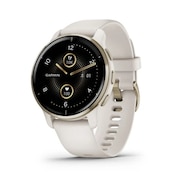 (メンズ、レディース)スマートウォッチ 時計 ヴェニュー2 プラス Venu 2 Plus White / Cream Gold 010-02496-42