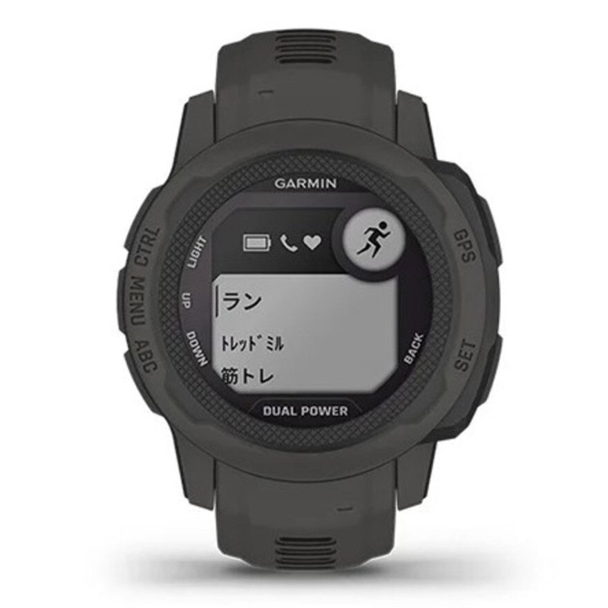 ガーミン（GARMIN）（メンズ、レディース）スマートウォッチ 時計 Instinct 2S DP グラファイト 010-02564-40