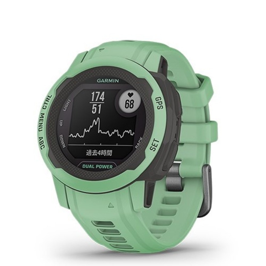 ガーミン（GARMIN）（メンズ、レディース）スマートウォッチ 時計 Instinct 2S DP ミント 010-02564-42