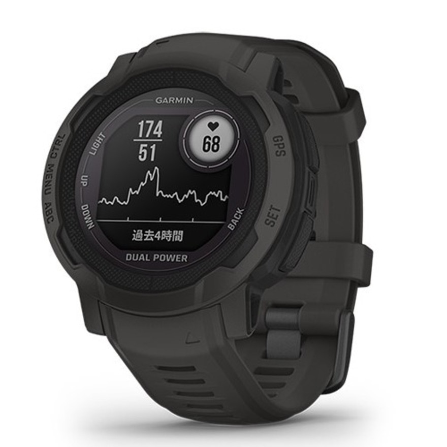 ガーミン（GARMIN）（メンズ、レディース）スマートウォッチ 時計 Instinct 2 DP グラファイト 010-02627-40