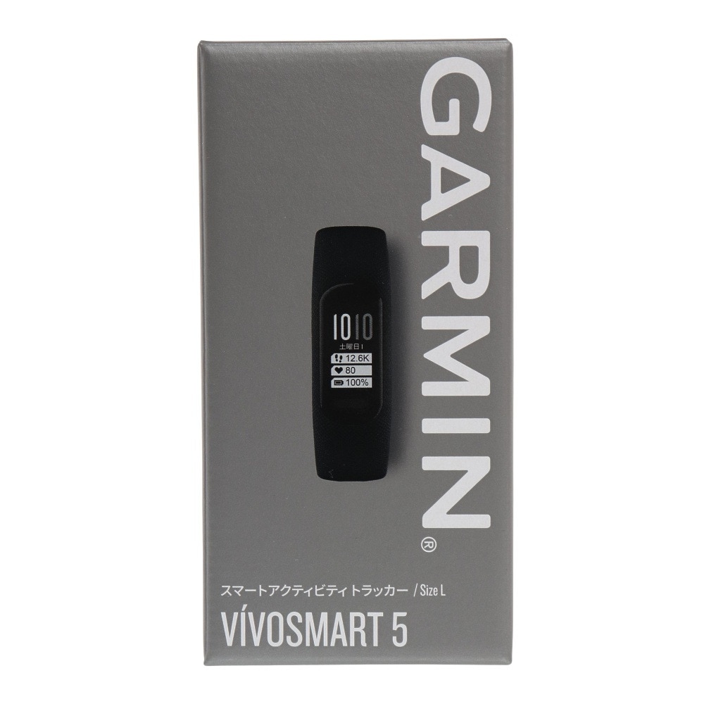 ガーミン（GARMIN）（メンズ、レディース）スマートウォッチ 時計 vivosmart 5 Black L 010-02645-64