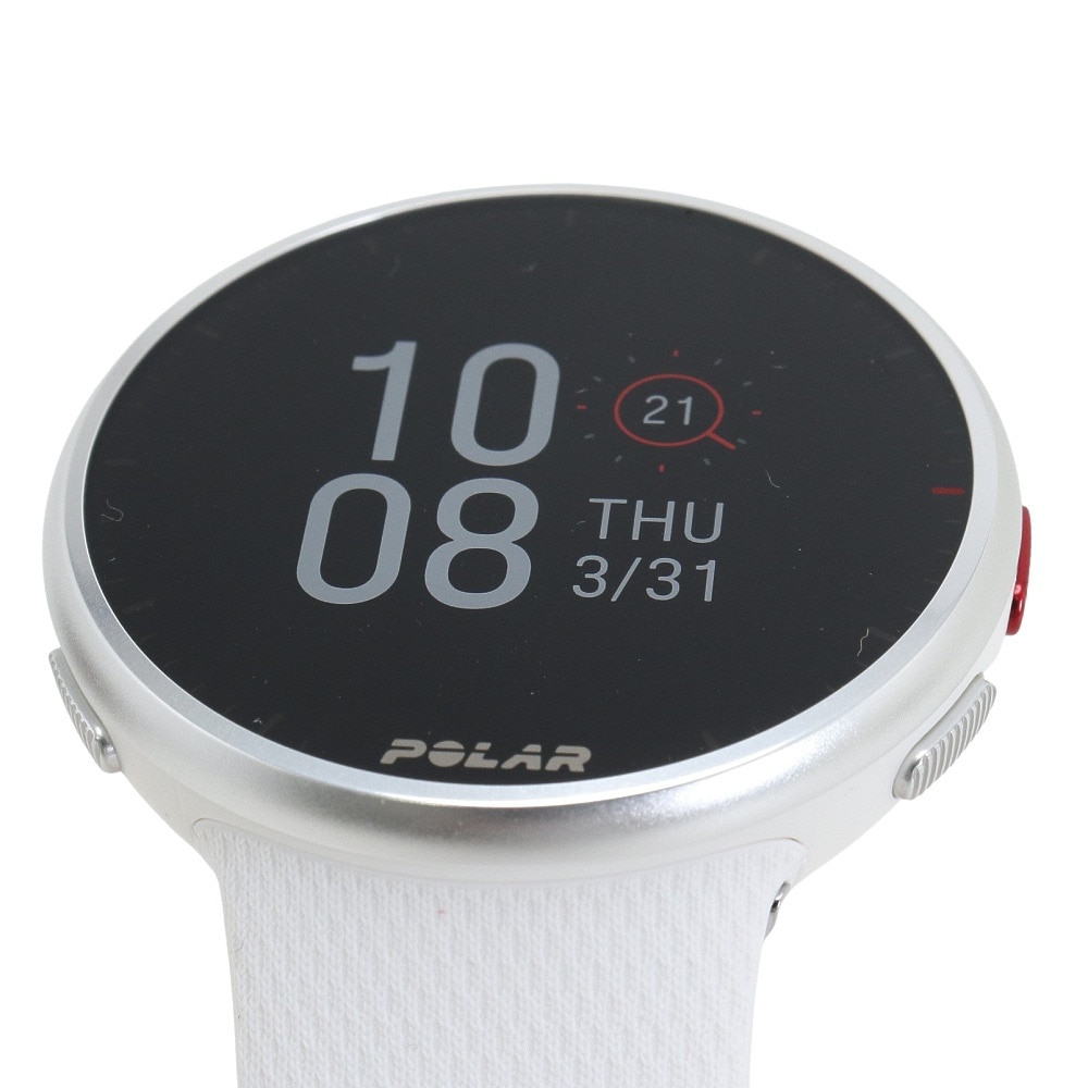 ポラール（POLAR）（メンズ、レディース）スマートウォッチ 時計 PACER PRO ホワイトレッドSーL 900102180