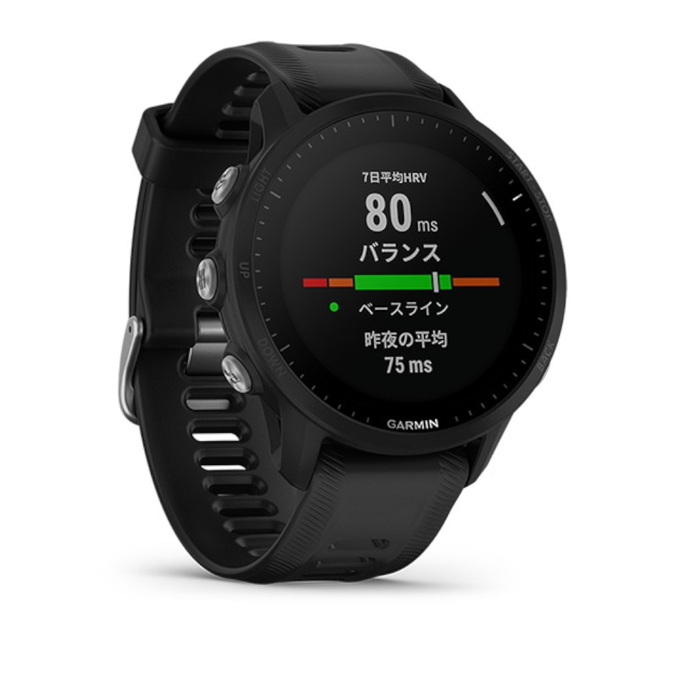 ガーミン（GARMIN）（メンズ、レディース）スマートウォッチ 時計 GPSランニングウォッチ フォアランナー FR955 Black 010-02638-E0