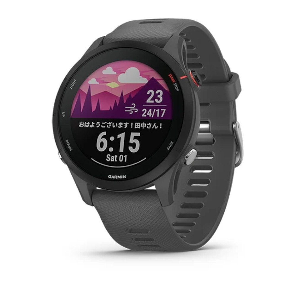 ガーミン（GARMIN）（メンズ、レディース）スマートウォッチ 時計 GPSランニングウォッチ フォアランナー FR255 Grey 010-02641-42