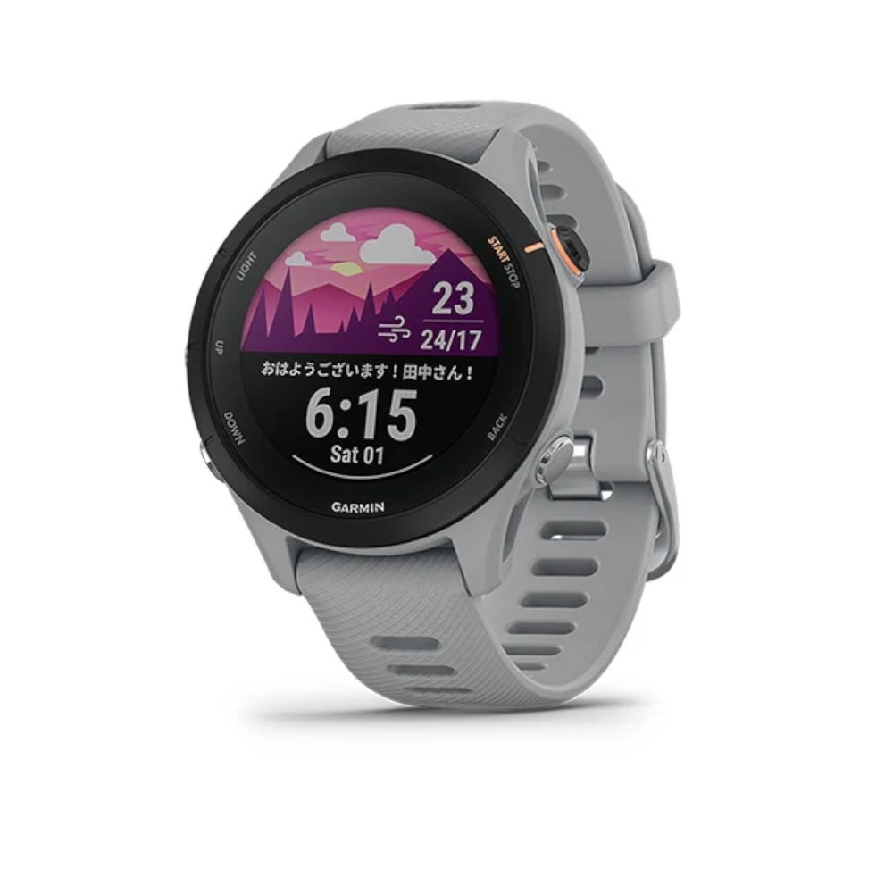 ガーミン（GARMIN）（メンズ、レディース）スマートウォッチ 時計 GPSランニングウォッチ フォアランナー FR255S Grey 010-02641-62