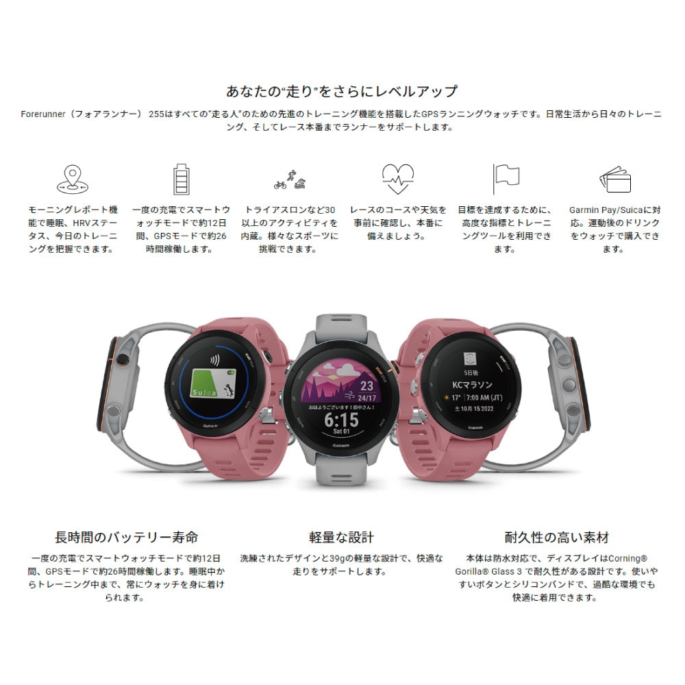 GARMIN ガーミン FORERUNNER 255S