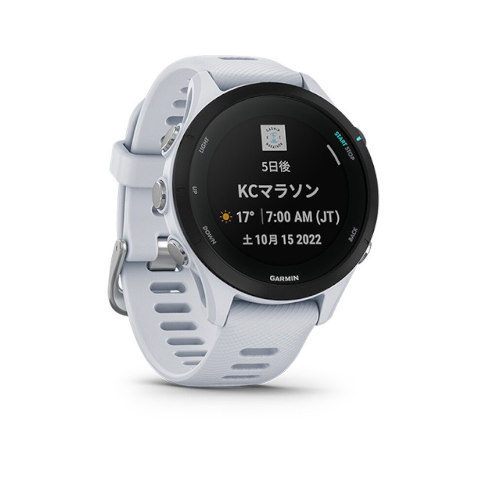 ガーミン（GARMIN）（メンズ、レディース）スマートウォッチ 時計 GPSランニングウォッチ フォアランナー FR255S Music Whitestone 010-02641-77