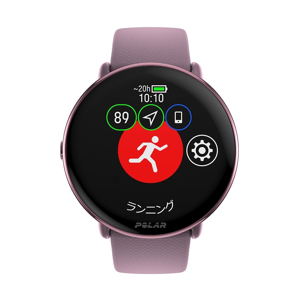 ポラール（POLAR）（メンズ、レディース）スポーツ ヘルスケアウォッチ Ignite 3 ライラックパープル S-L 900106238