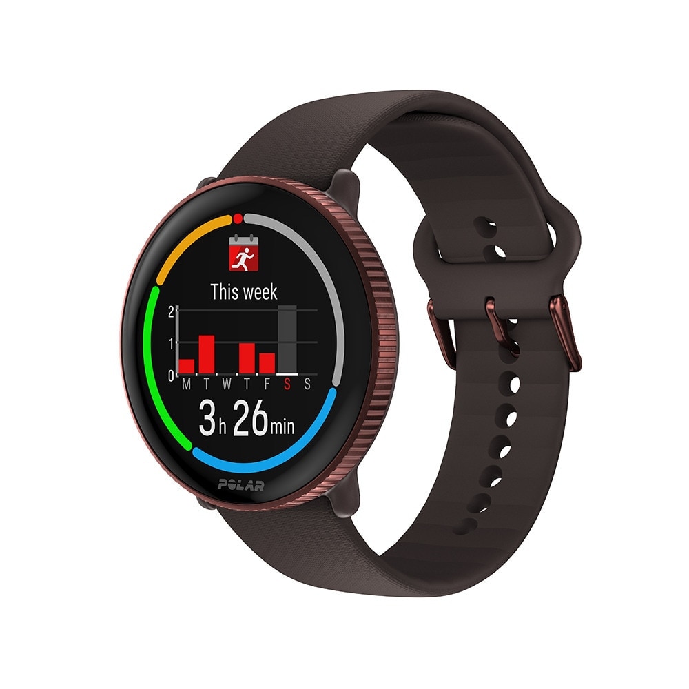 ポラール（POLAR）（メンズ、レディース）スポーツ ヘルスケアウォッチ Ignite 3 カッパー・ブラウン S-L 900106239