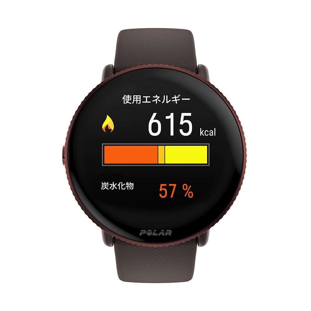ポラール（POLAR）（メンズ、レディース）スポーツ ヘルスケアウォッチ Ignite 3 カッパー・ブラウン S-L 900106239