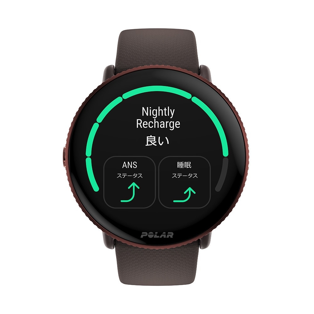 ポラール（POLAR）（メンズ、レディース）スポーツ ヘルスケアウォッチ Ignite 3 カッパー・ブラウン S-L 900106239
